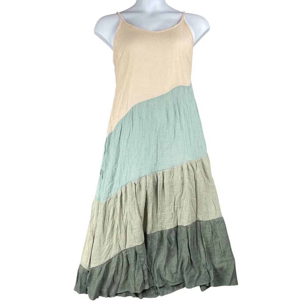 Indigo Rose Womens Dress 2X Tiered Boho Flowy Casual Everyday Lightweight Hippie